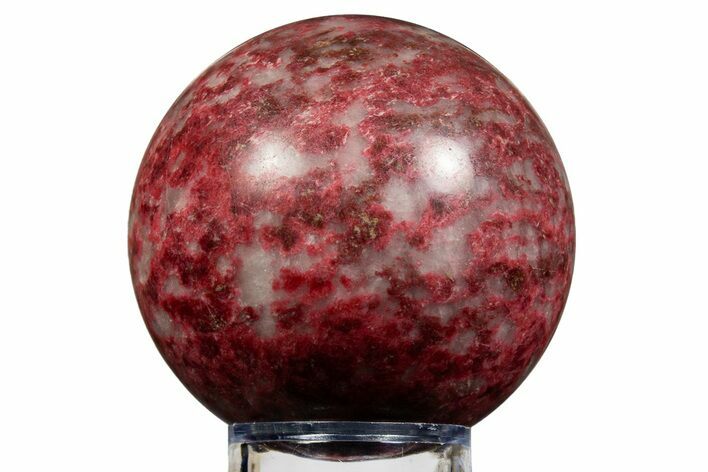 Polished Thulite Sphere - Trondheim, Norway #343955